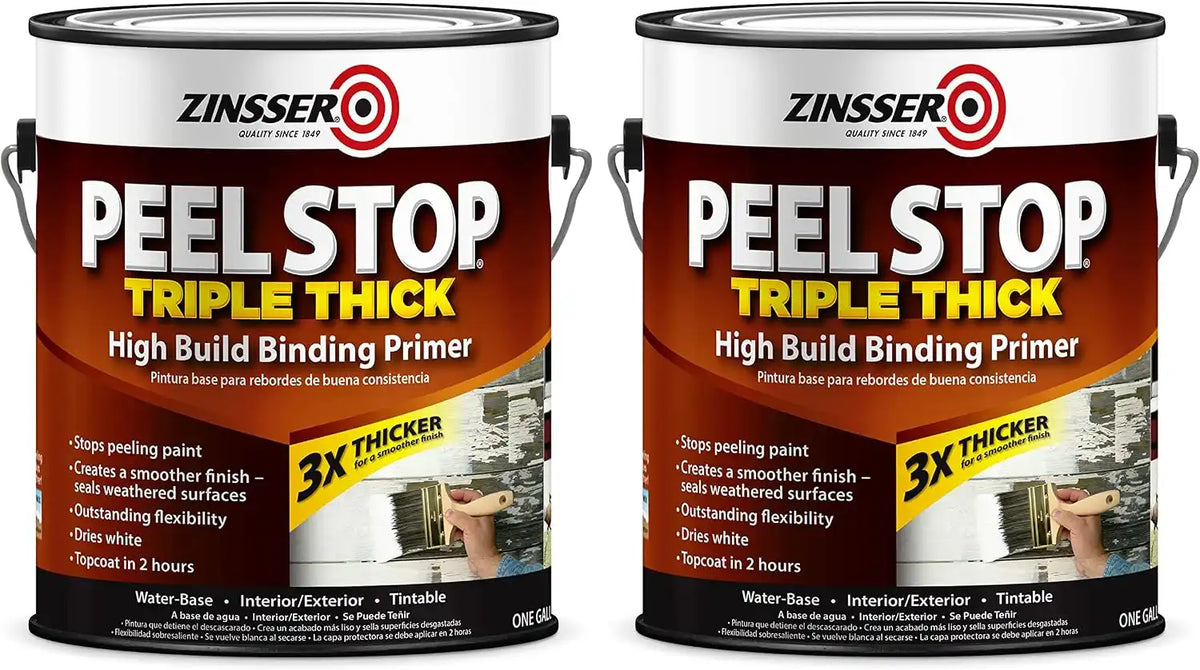 Zinsser 260924-2PK Peel Stop Triple Thick Binding Primer, Gallon, Clear, 2 Pack
