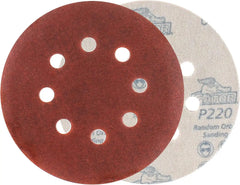Gator 5" Random Orbit Hook & Loop Red Resin Aluminum Oxide Sanding Discs, 8-Hole, 220 Grit, 50 Pack