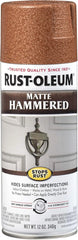 Rust-Oleum 345377 Stops Rust Hammered Spray Paint, 12 oz, Matte Copper