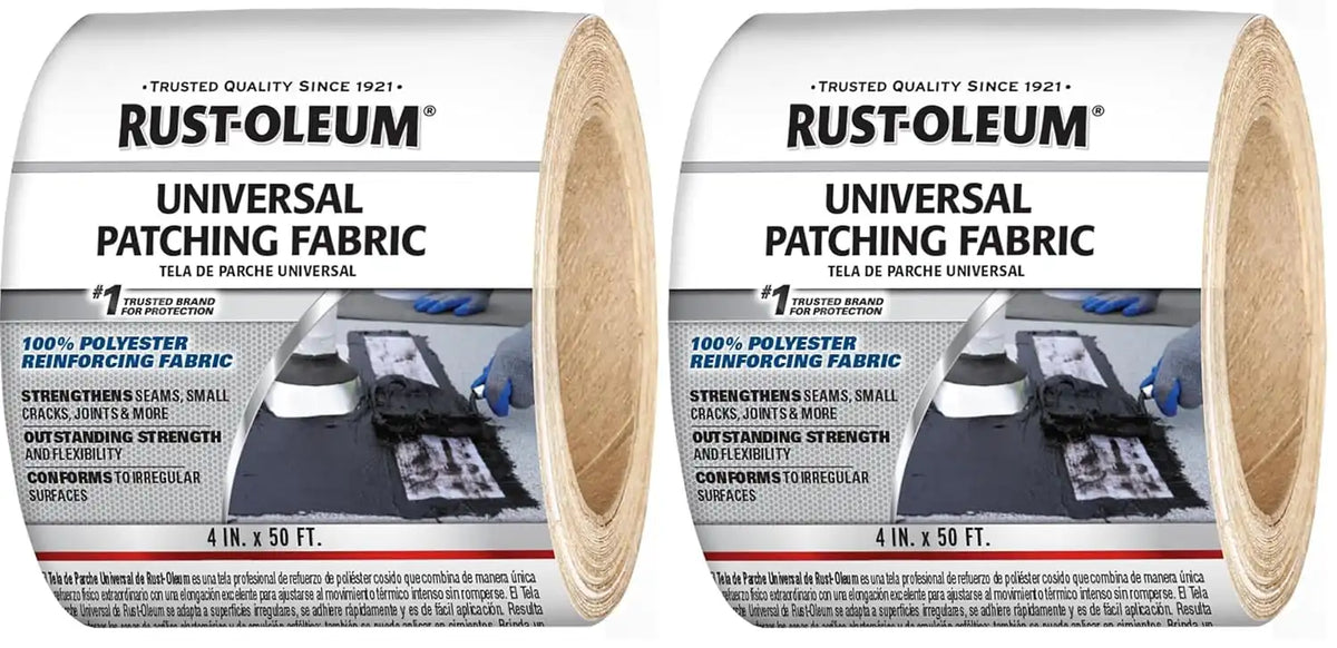 Rust-Oleum Universal Patching Fabric, White, 4-in. x 50-Ft. (Pack of 2)
