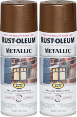 Rust-Oleum 286525 Stops Rust Metallic Spray Paint, Dark Copper, 11 Oz (Pack of 2)