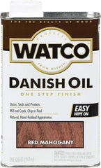 Watco 214380 Danish Oil Wood Finish, Quart, Red Mahogany