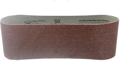 Gator 3" x 18" Red Resin Aluminum Oxide Sanding Belts, 50 Grit, 5 Pack