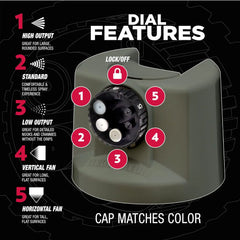 Rust-Oleum Automotive Self Etching Primer Custom Spray 5-in-1, 12 oz, Matte Dark Green