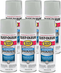 Rust-Oleum 330491-6PK Stops Rust Universal Bonding Primer, 12 oz, Gray, (Pack of 6)