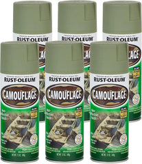 Rust-Oleum 1920830-6PK Specialty Camouflage Spray Paint, 12 oz, Army Green, (Pack of 6)