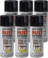 Rust-Oleum 215215-6PK Stops Rust Rust Reformer Spray, 10.25 oz, Black, 6 Pack