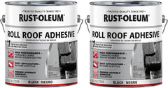 Rust-Oleum Roll Roofing Adhesive, Gallon, Black, 2 Pack