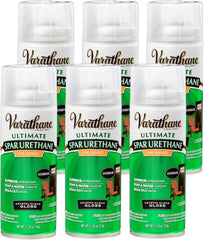 Varathane Oil-Based Ultimate Spar Urethane Spray, 11.25 oz, Gloss, 6 Pack