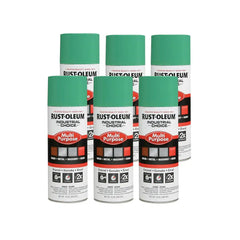 Rust-Oleum 1633830-6PK Industrial Choice 1600 System Multi-Purpose Spray Paint, 12 oz, OSHA Safety Green, 6 Pack