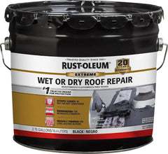 Rust-Oleum Extreme Wet or Dry Asphalt Based Roof Repair Cement, 2.75 Gallon, Black