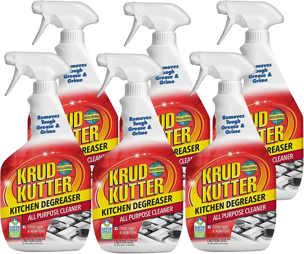 Krud Kutter 305373-6PK Kitchen Degreaser All Purpose Cleaner Spray, 32 oz, 6 Pack