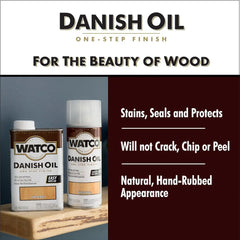 Watco 65751 Danish Oil Wood Finish, Pint, Natural