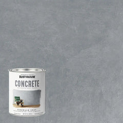 Rust-Oleum 379908 Concrete Interior Wall Paint, Quart, Sidewalk Gray