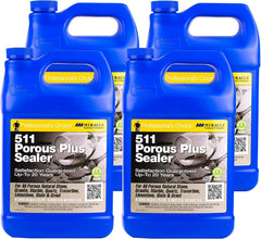 Miracle Sealants 511 Porous Plus Premium Penetrating Sealer for Countertops, Stone & Tile Gallon, 4 Pack