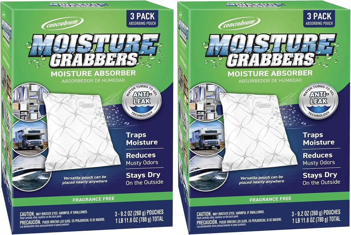 Concrobium Moisture Grabbers Humidity Absorbing Pouch, 27.6 oz (Pack of 2)