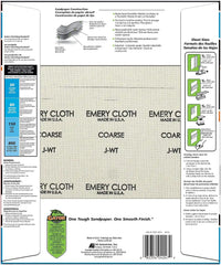 Ali Industries 4247 9 in. x 11 ft. Coarse 50 Grit Emery Cloth- 25 Count