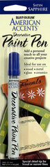 Rust-Oleum 215155 American Accents Satin Decorative Paint Pen, Sapphire, 1/3-Ounce