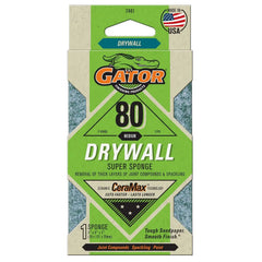 Gator 7441GA Medium 80-Grit Drywall Sanding Super Sponge, 3 x 5 x 1 Inch
