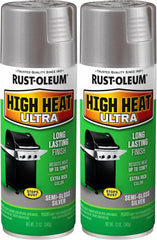 Rust-Oleum 270201 Specialty Silver High Heat Ultra Spray Paint, 12-Ounce (Pack of 2)
