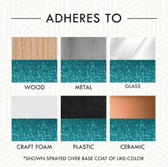 Rust-Oleum 302573-6PK Specialty Glitter Spray Paint, 10.25 Oz, Turquoise, 6 Pack