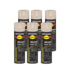 Rust-Oleum V2170838 High Performance V2100 System Rust Preventive Enamel Spray Paint, 20 fl. oz. Container, 15 oz. Fill, Almond, 6-Pack