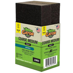 Gator 7117 Multi-Grade Pack Coarse Medium Grit Sanding Sponge, 3 x 5 x 1 Inch, 2 Sponges