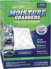 Concrobium Moisture Grabbers Pouch, 27.6 oz, Moisture Absorber for Closets, Basements and Bathrooms, Helps Reduce Dampness and Musty Odors, Compact Moisture Control Design