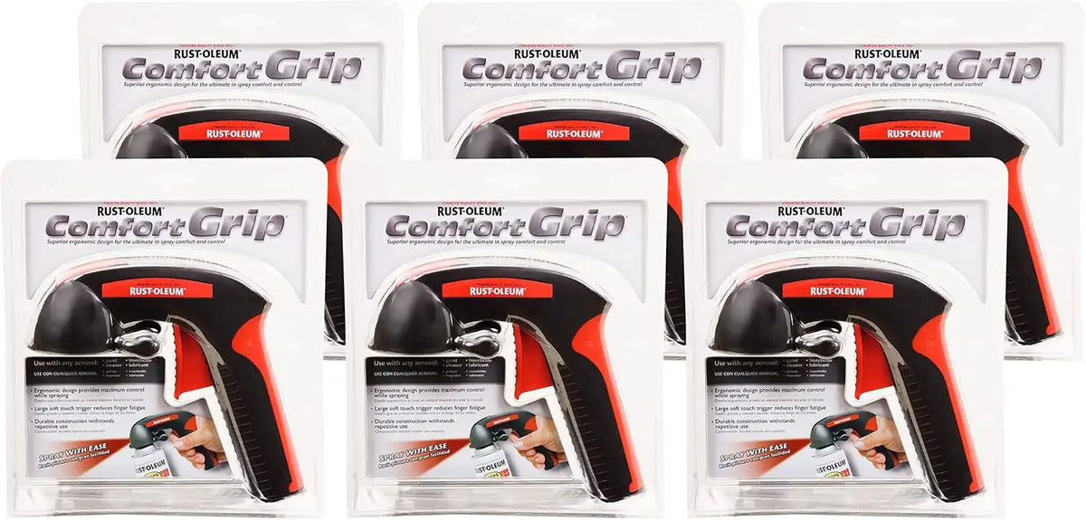 Rust-Oleum 241526-6PK Spray Paint Comfort Grip, 6 Pack