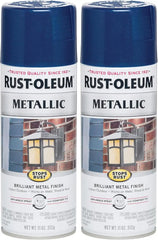 Rust-Oleum 7251830 Stops Rust Metallic Spray Paint, 11 Ounce, Cobalt Blue, 12 Fl Oz (Pack of 2)