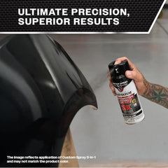 Rust-Oleum 2X Automotive Enamel Custom Spray 5-in-1 Spray Paint, 12 oz, Ultra Matte Black
