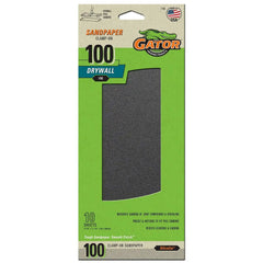 Gator 7106 Fine 100-Grit Drywall Sheet Sandpaper, 4.25 x 11.25 Inch, 10 Sheets
