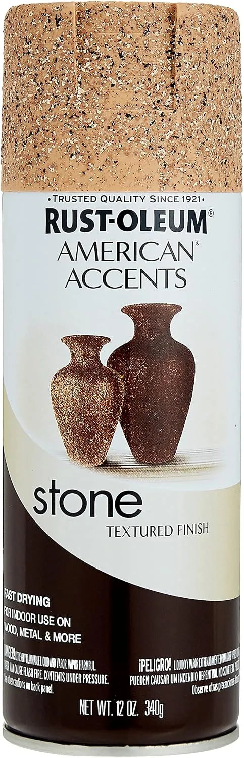 Rust-Oleum 7994830 Stone Creations Spray, 12 oz, Sienna Stone