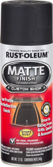 Rust-Oleum 263422 Automotive Matte Finish Spray Paint, 12 oz, Matte Black