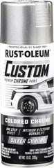 Rust-Oleum 340558 Automotive Custom Chrome Spray Paint, 10 oz, Silver