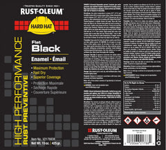 Rust-Oleum V2178838 V2100 System Enamel Spray Paint, 15-Ounce, Flat Black