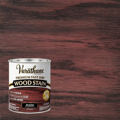 Varathane Premium Fast Dry Wood Stain | 1 Hour Dry Time | 1 Coat Color | Interior Wood Stain | Furniture, Cabinets, Doors, Trim | Quart | Black Cherry