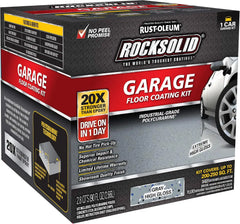 Rust-Oleum 60003 RockSolid Polycuramine Garage Floor Coating, 1 Car Kit, High Gloss Gray