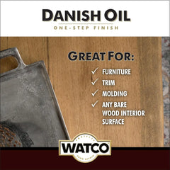 Watco Danish Oil Wood Finish Spray, 11.25 oz, Dark Walnut