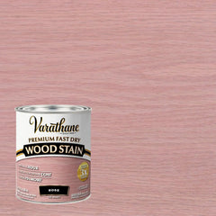 Varathane Premium Fast Dry Wood Stain | 1 Hour Dry Time | 1 Coat Color | Interior Wood Stain | Furniture, Cabinets, Doors, Trim | Quart | Rose