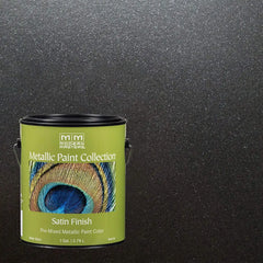 1 gal Modern Masters ME700 Black Pearl Metallic Paint Collection, Satin Water-Based Decorative Metallic Paint