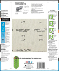 Gator 9" x 11" Emery Cloth Sanding Sheets, 150 Grit, 25 Pack