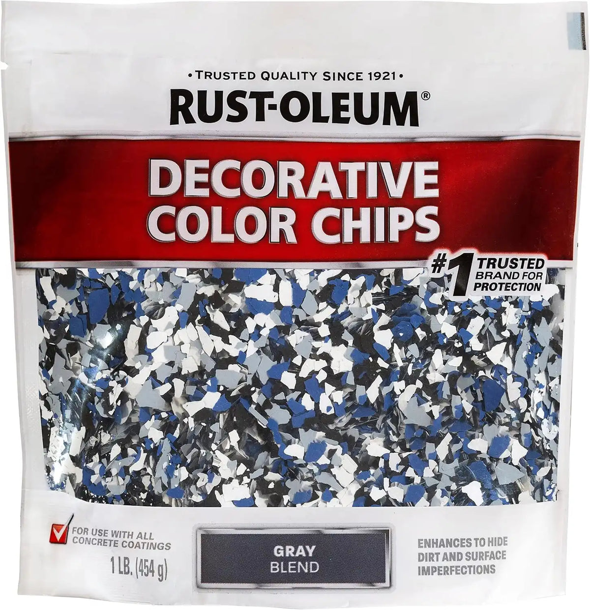 Rust-Oleum 301359 Decorative Color Chips, Gray Blend, (Pack of 1)
