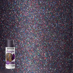 Rust-Oleum 342607 Specialty Glitter Spray Paint, 10.25 oz, Purple Multi-Color