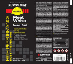 Rust-Oleum V2196838 V2100 System Enamel Spray Paint, 15-Ounce, Fleet White