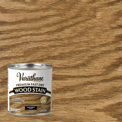 Varathane Premium Fast Dry Wood Stain | 1 Hour Dry Time | 1 Coat Color | Interior Wood Stain | Furniture, Cabinets, Doors, Trim | Half Pint | Golden Oak