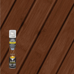 RockSolid Deck+Fence Protective Stain & Sealer with Turbo Spray System | Oil‑Base One‑Coat Protection | Superior Moisture Resistance | UV Resistant | Black Walnut | 23 oz Aerosol