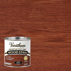 Varathane Premium Fast Dry Wood Stain | 1 Hour Dry Time | 1 Coat Color | Interior Wood Stain | Furniture, Cabinets, Doors, Trim | Half Pint | Light Walnut
