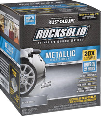 Rust-Oleum 286983 Metallic Floor Coating Kit-Silver Bullet